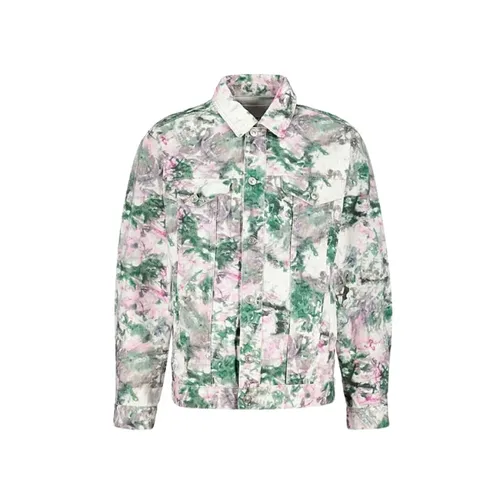 Long Sleeve Tie and Dye Cotton Jacket - Isabel Marant - Modalova