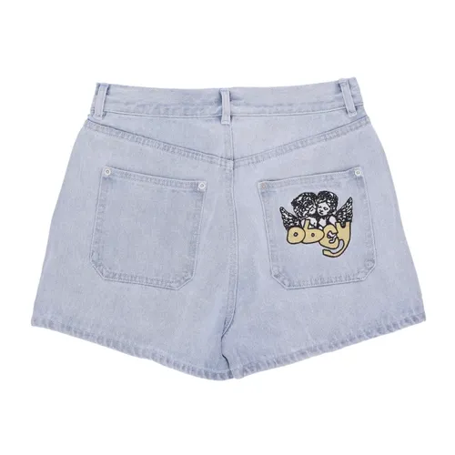 Bleached Indigo Short Jeans Pants - Obey - Modalova