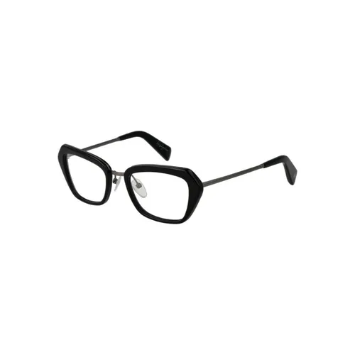 Stylish Black Rectangle Optical Frames - Yohji Yamamoto - Modalova