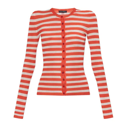 Striped pattern cardigan - Dolce & Gabbana - Modalova