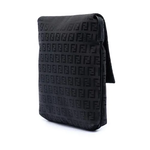 Pre-owned Textured Flap Shoulder Bag - Fendi Vintage - Modalova