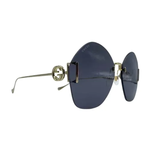 Pre-owned Blue Metal Sunglasses - Gucci Vintage - Modalova