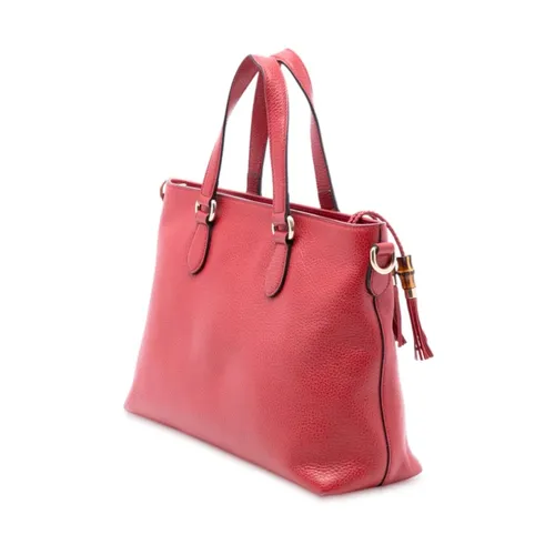 Pre-owned Leather Top Handle Bag - Gucci Vintage - Modalova