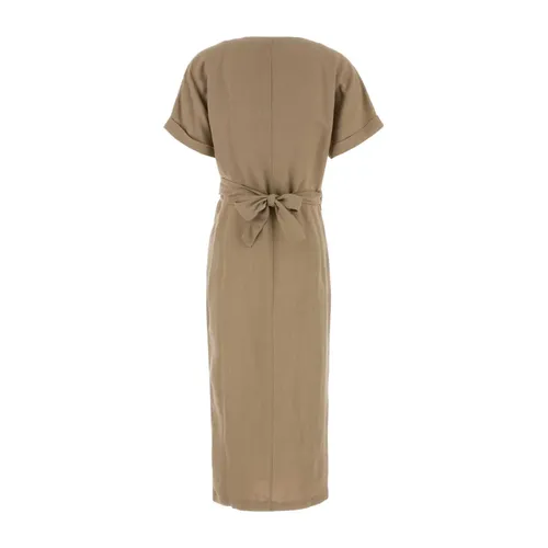 Wrap Midi Dress - Brunello Cucinelli - Modalova