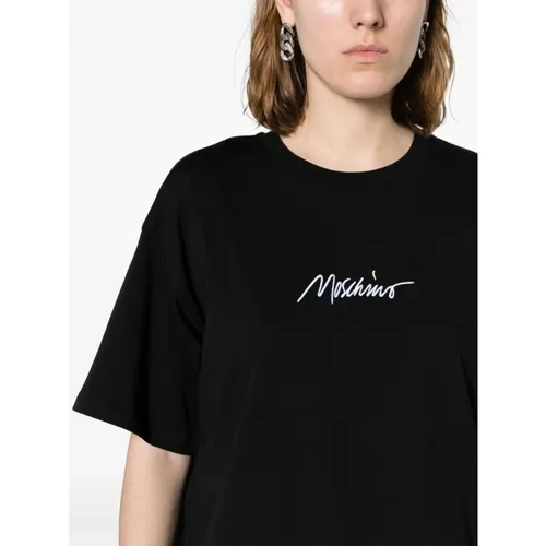Casual Cotton Tee Shirt - Moschino - Modalova