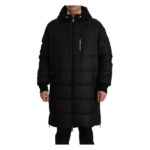 Luxury Hooded Parka Winter Jacket - Dolce & Gabbana - Modalova
