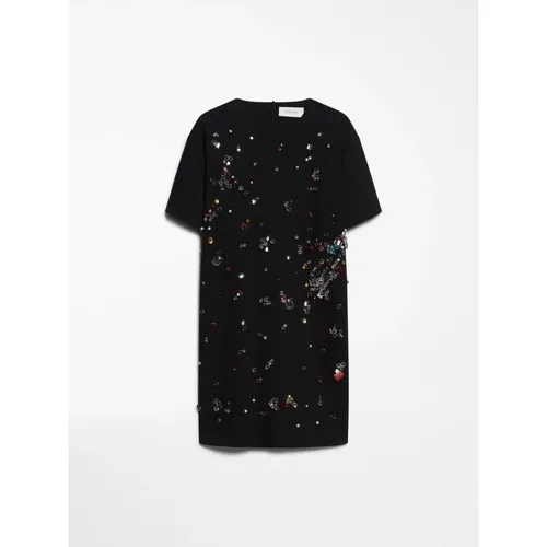 Sparkling Black Mini Dress - Sportmax - Modalova