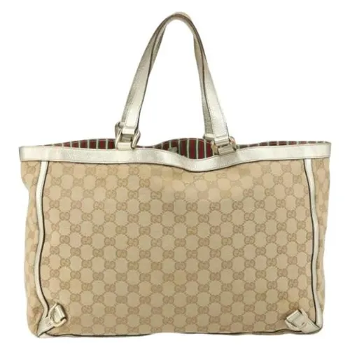 Pre-owned Canvas Tote Bag - Gucci Vintage - Modalova