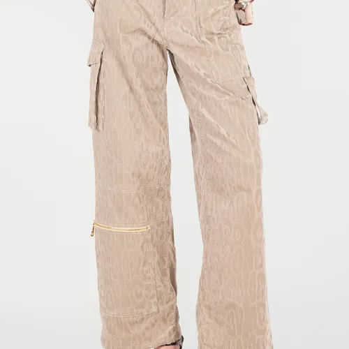 Jaguar Skin Cargo Pants - Roberto Cavalli - Modalova