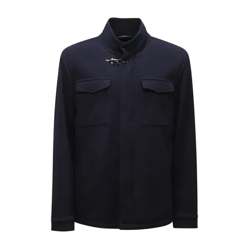 Wool/Cotton Field Jacket - Fay - Modalova