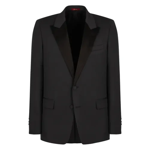 Wool Two-Piece Suit with Satin Collar - Gucci - Modalova