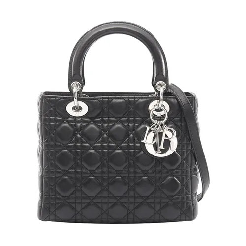 Pre-owned Leather Top Handle Bag - Dior Vintage - Modalova
