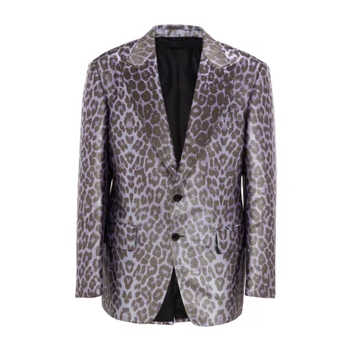 Shiny Single-Breasted Blazer - Tom Ford - Modalova