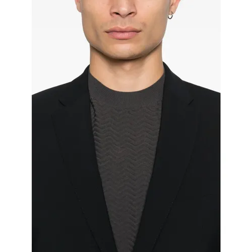 Wool Single-breasted Suit - Emporio Armani - Modalova