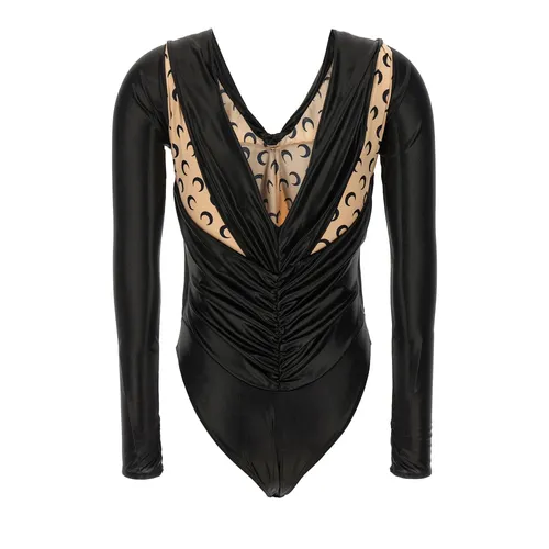 Moon Patchwork Bodysuit - Marine Serre - Modalova