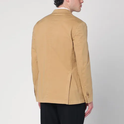 Brown Cotton Blend Jacket - Santaniello - Modalova