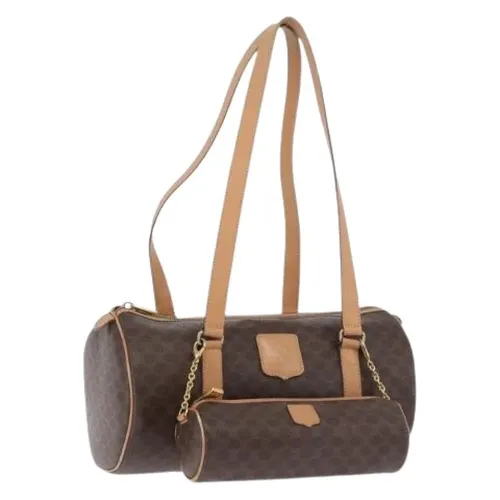 Pre-owned Vintage Macadam Canvas Hand Bag - Celine Vintage - Modalova