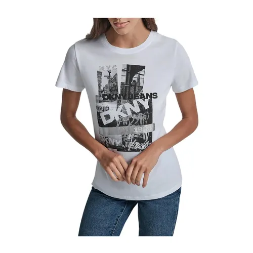 Dkny - Tops > T-Shirts - White - Dkny - Modalova