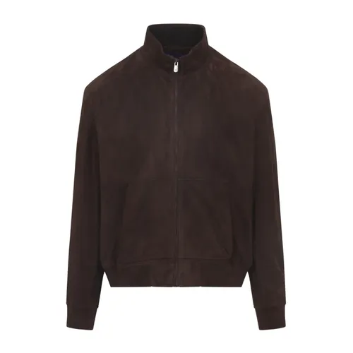 Leather Bomber Jacket - Ralph Lauren - Modalova