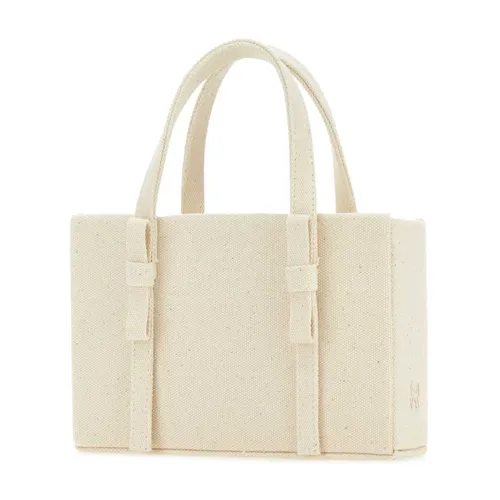 Ivory canvas handbag - Kara - Modalova