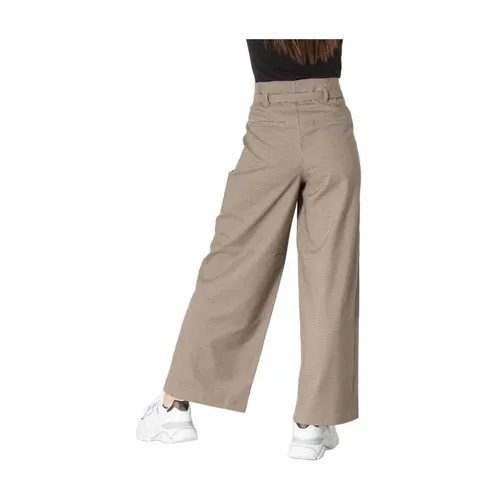 Beige Ankle Strap Trousers - Only - Modalova