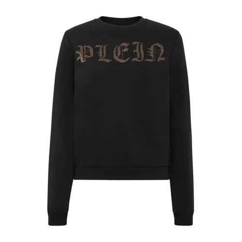 Sweatshirt With Crystal Logo - Philipp Plein - Modalova