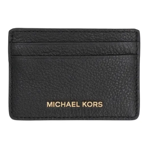 Pebbled Leather Card Case - Michael Kors - Modalova