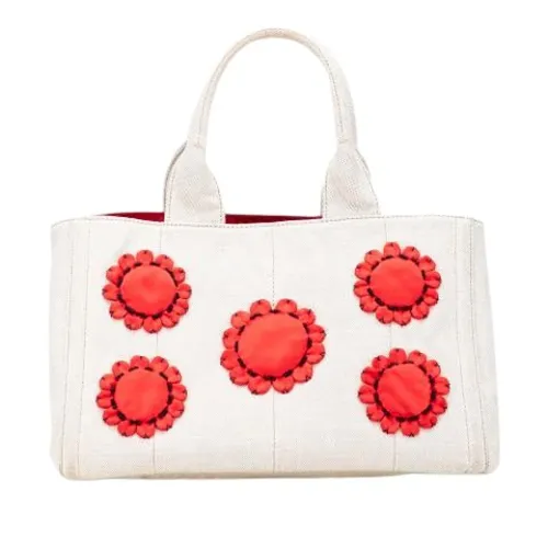Pre-owned Canvas Tote Bag - Prada Vintage - Modalova