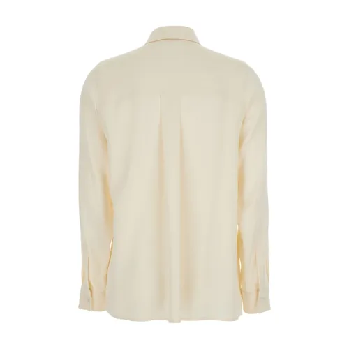 Avion White Silk Stretch Shirt - Max Mara - Modalova