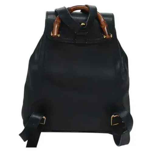 Pre-owned Leather backpacks - Gucci Vintage - Modalova