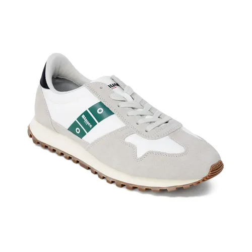 Sneakers stringate in pelle grigia - Blauer - Modalova