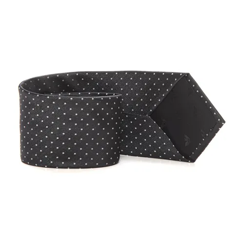 Polka Dot Silk Tie - Emporio Armani - Modalova