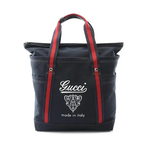 Pre-owned Canvas Tote Bag - Gucci Vintage - Modalova