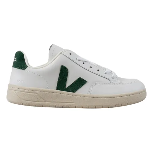 White Leather V-12 Sneakers - Veja - Modalova