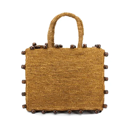 Rustic Raffia Bag for Various Occasions - MC2 Saint Barth - Modalova
