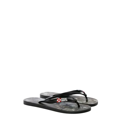 Camouflage Patch Flip Flops - MC2 Saint Barth - Modalova