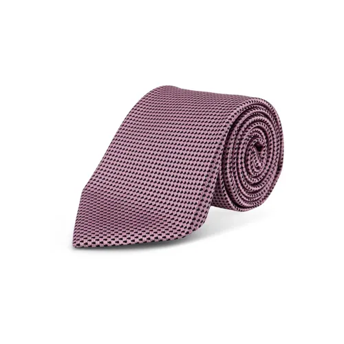 Micro-pattern Silk Tie - Tom Ford - Modalova