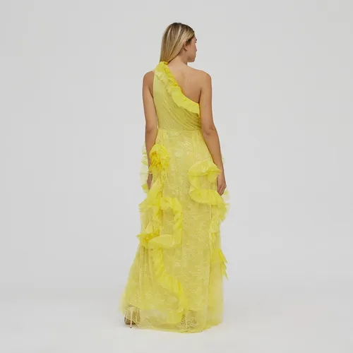 Lace and Tulle Gown - Ermanno Scervino - Modalova