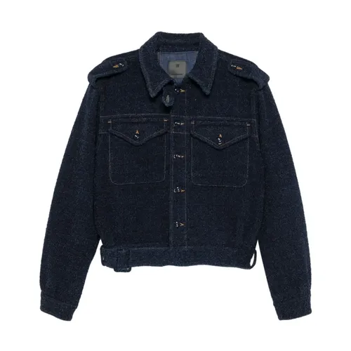Blue Denim Bouclé Jacket - Givenchy - Modalova