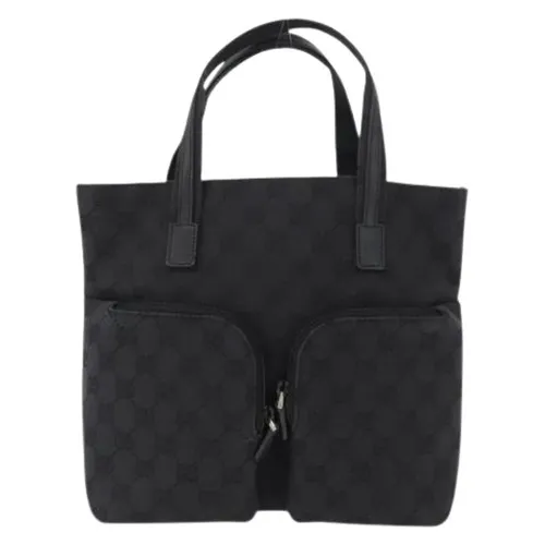 Pre-owned Canvas Tote Bag - Gucci Vintage - Modalova