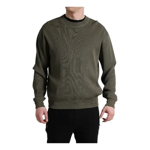 Crew Neck Viscose Pullover Sweater - Dolce & Gabbana - Modalova