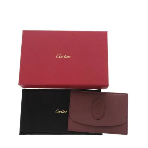 Pre-owned Leather Wallet - Cartier Vintage - Modalova