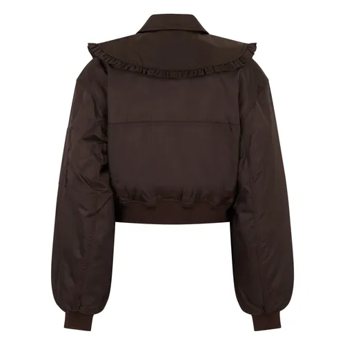Duchesse Nylon Bomber Jacket - Ganni - Modalova