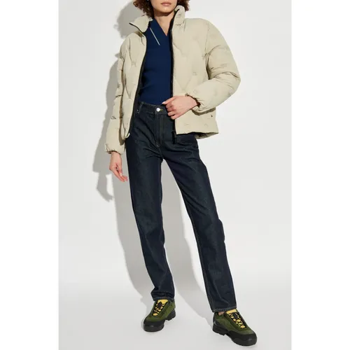Puffer Jacket with Stand-Up Collar - Burberry - Modalova