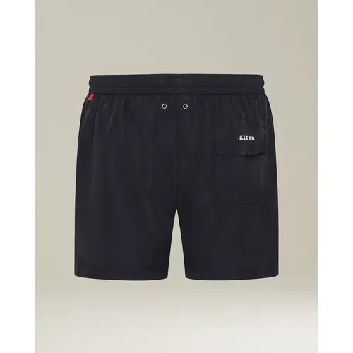 Polyester Swim Boxer Shorts - Kiton - Modalova