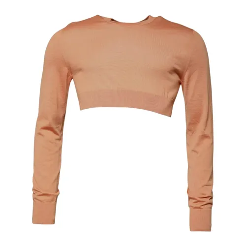 Beige Wool Crewneck Sweater - Dolce & Gabbana - Modalova