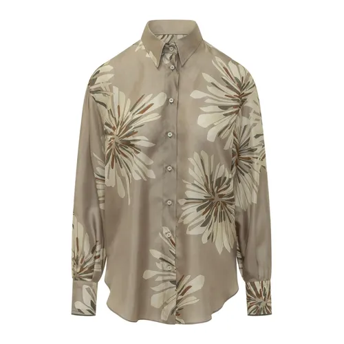 Floral Patterned Shirt - Brunello Cucinelli - Modalova