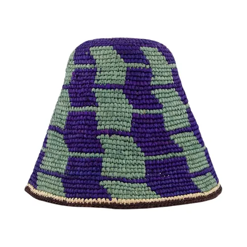 Blue Raffia Bucket Hat - Colville - Modalova
