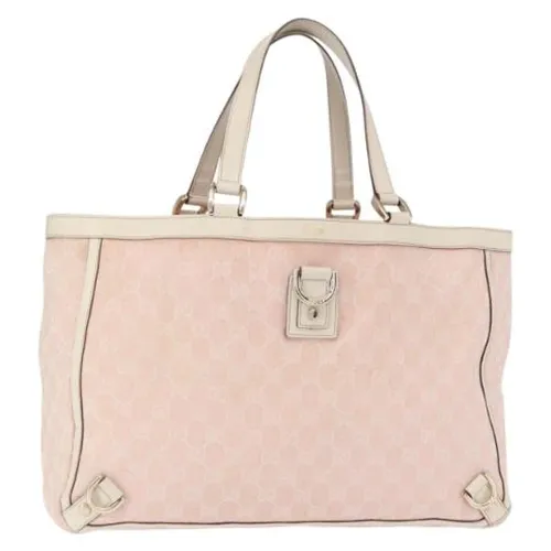Pre-owned Vintage Canvas Tote Bag - Gucci Vintage - Modalova