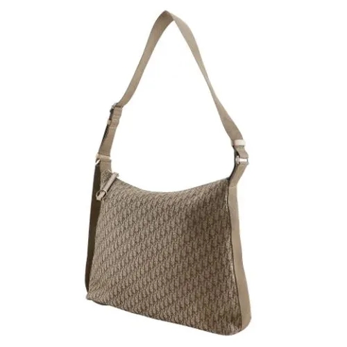 Pre-owned Trotter Canvas Shoulder Bag - Dior Vintage - Modalova